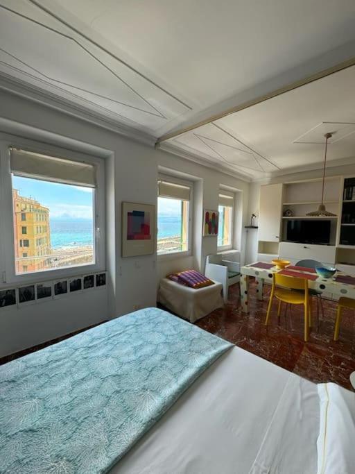 Attico Sul Porticciolo Antico Di Camogli Apartment Luaran gambar