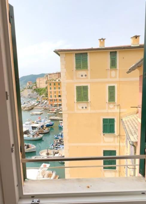 Attico Sul Porticciolo Antico Di Camogli Apartment Luaran gambar