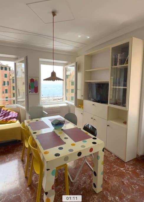 Attico Sul Porticciolo Antico Di Camogli Apartment Luaran gambar