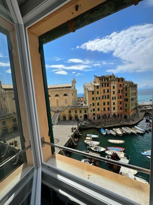 Attico Sul Porticciolo Antico Di Camogli Apartment Luaran gambar